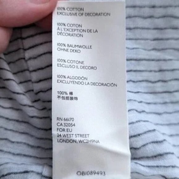 Free People Vagabond Striped Maxi Tunic Top Dress Embroidered Oversized Size S - Picture 7 of 7